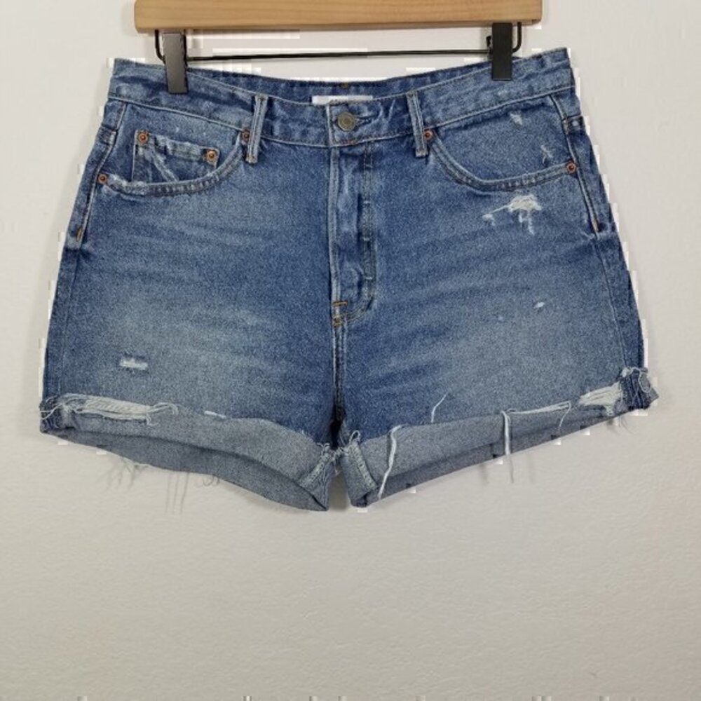 GRLFRND Button Fly Jourdan High Rise Jean Shorts